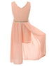 Girls Multi Colors Stone Belt Special Occasion Jumpsuit Dress 4-14 - SophiasStyle.com